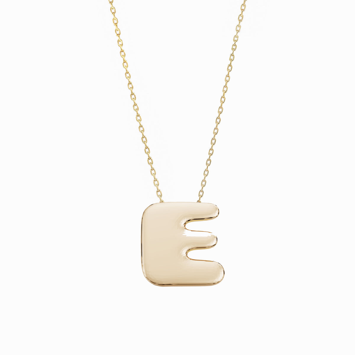 Puffy Bubble Hangul Initial Korean Letter Pendant 14K Solid Gold 한글 목걸이 | BY L’AIMÉ NEW YORK  바이라메 뉴욕