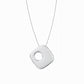 Puffy Korean Alphabet Hangul Initial Necklace Sterling Silver 한글 이름 목걸이 BY LAIME NEW YORK