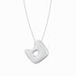Puffy Korean Alphabet Hangul Initial Necklace Sterling Silver 한글 이름 목걸이 BY LAIME NEW YORK