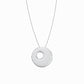 Puffy Korean Alphabet Hangul Initial Necklace Sterling Silver 한글 이름 목걸이 BY LAIME NEW YORK