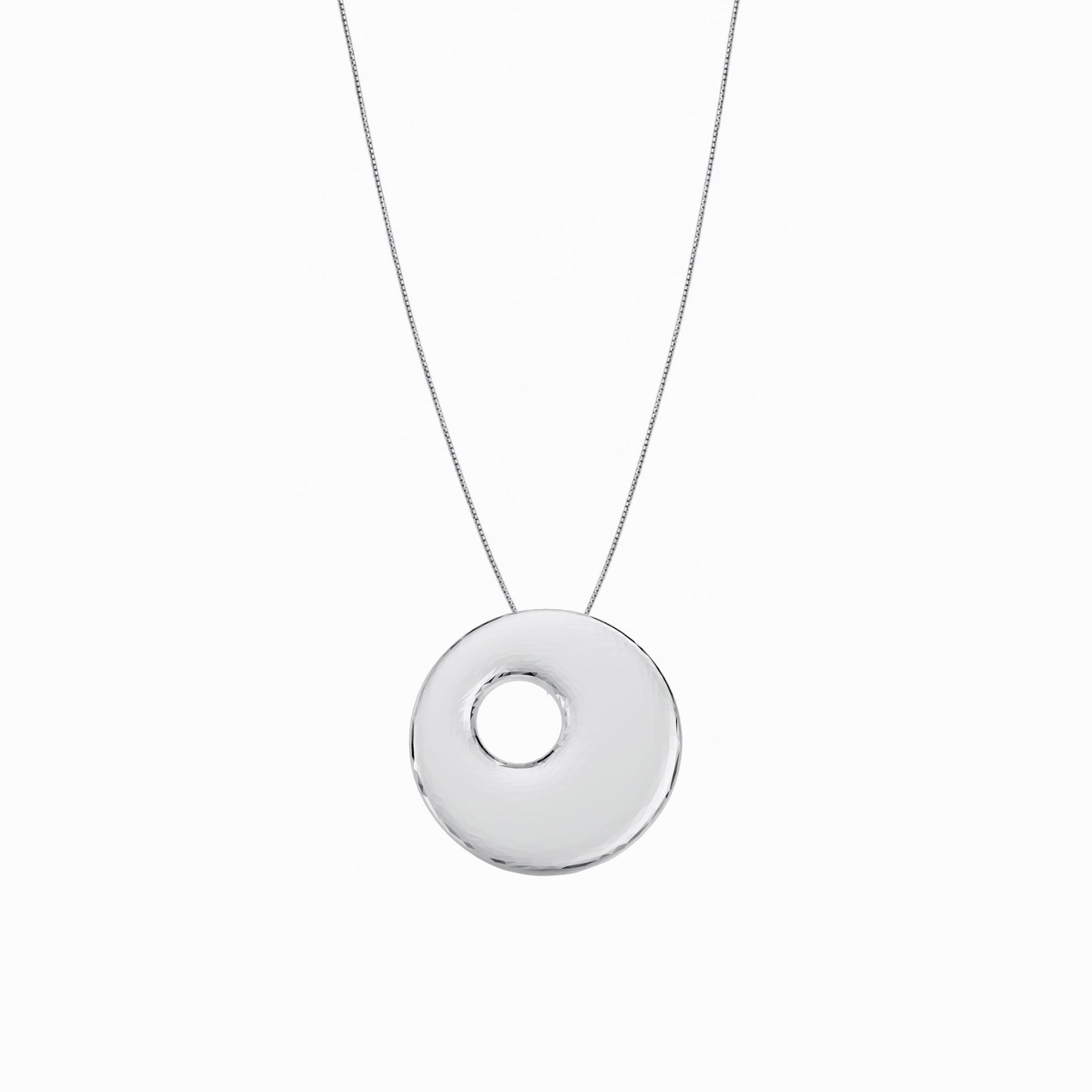 Puffy Korean Alphabet Hangul Initial Necklace Sterling Silver 한글 이름 목걸이 BY LAIME NEW YORK
