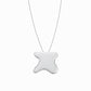 Puffy Korean Alphabet Hangul Initial Necklace Sterling Silver 한글 이름 목걸이 BY LAIME NEW YORK
