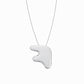Puffy Korean Alphabet Hangul Initial Necklace Sterling Silver 한글 이름 목걸이 BY LAIME NEW YORK