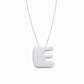 Puffy Korean Alphabet Hangul Initial Necklace Sterling Silver 한글 이름 목걸이 BY LAIME NEW YORK