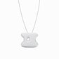 Puffy Korean Alphabet Hangul Initial Necklace Sterling Silver 한글 이름 목걸이 BY LAIME NEW YORK