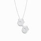 Puffy Hangul Korean Letter Necklace Pendant Silver ㅎㅎ 한글 목걸이 | BY L’AIMÉ NEW YORK 