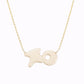 Custom Puffy Korean Hangul Initial Necklace 14K Solid Gold