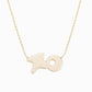 Custom Puffy Korean Hangul Initial Necklace 14K Solid Gold