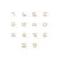 Puffy Bubble Hangul Initial Korean Letter Pendant 14K Solid Gold 한글 목걸이 | BY L’AIMÉ NEW YORK  바이라메 뉴욕