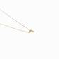 Hangul Initial Necklace 14K Solid Gold Korean Letter Charm