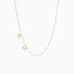 Personalized Korean Hangul Name Necklace in Hangul – 2 Letters, 14K Gold