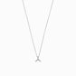 Korean Hangul Letter Necklace Sterling Silver ㅅ