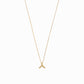 Hangul Initial Necklace 14K Solid Gold Korean Letter Charm