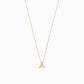 Hangul Initial Necklace 14K Solid Gold Korean Letter Charm