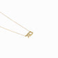 Korean Custom Hangul Letter Pavé Lab Diamond Necklace 14K Solid Gold ㅈㅁ – Personalized