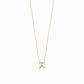 Korean Hangul Letter Necklace 14K Solid Gold ㅈ