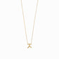 Hangul Initial Necklace 14K Solid Gold Korean Letter Charm