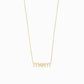 Love Mom Pavé Natural Diamond Necklace 14K Solid Gold