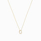 Eclipse Initial Letter Pavé Lab Diamond Necklace 14K Solid Gold