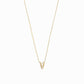 Eclipse Initial Letter Pavé Lab Diamond Necklace 14K Solid Gold
