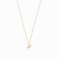 Eclipse Initial Letter Pavé Lab Diamond Necklace 14K Solid Gold