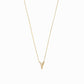Eclipse M Initial Letter Pavé Natural Diamond Necklace 14K Solid Gold