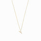 Eclipse Initial Letter Pavé Lab Diamond Necklace 14K Solid Gold