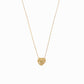 Eclipse Heart Gold Necklace 14K Gold