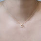 Eclipse Open Heart Pavé Diamond Charm 14K Gold