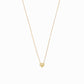Full Heart Enamel Necklace 14K Solid Gold