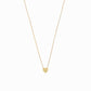 Full Heart Enamel Necklace 14K Solid Gold