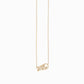 Personalized Custom Script Word Gold Necklace