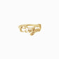 Custom Script Letters Name Ring MARIA 14K Solid Gold – Personalized