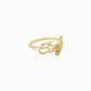 Custom Script Letters Name Ring MARIA 14K Solid Gold – Personalized