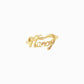 Personalized Custom Script Name Ring 14K Gold