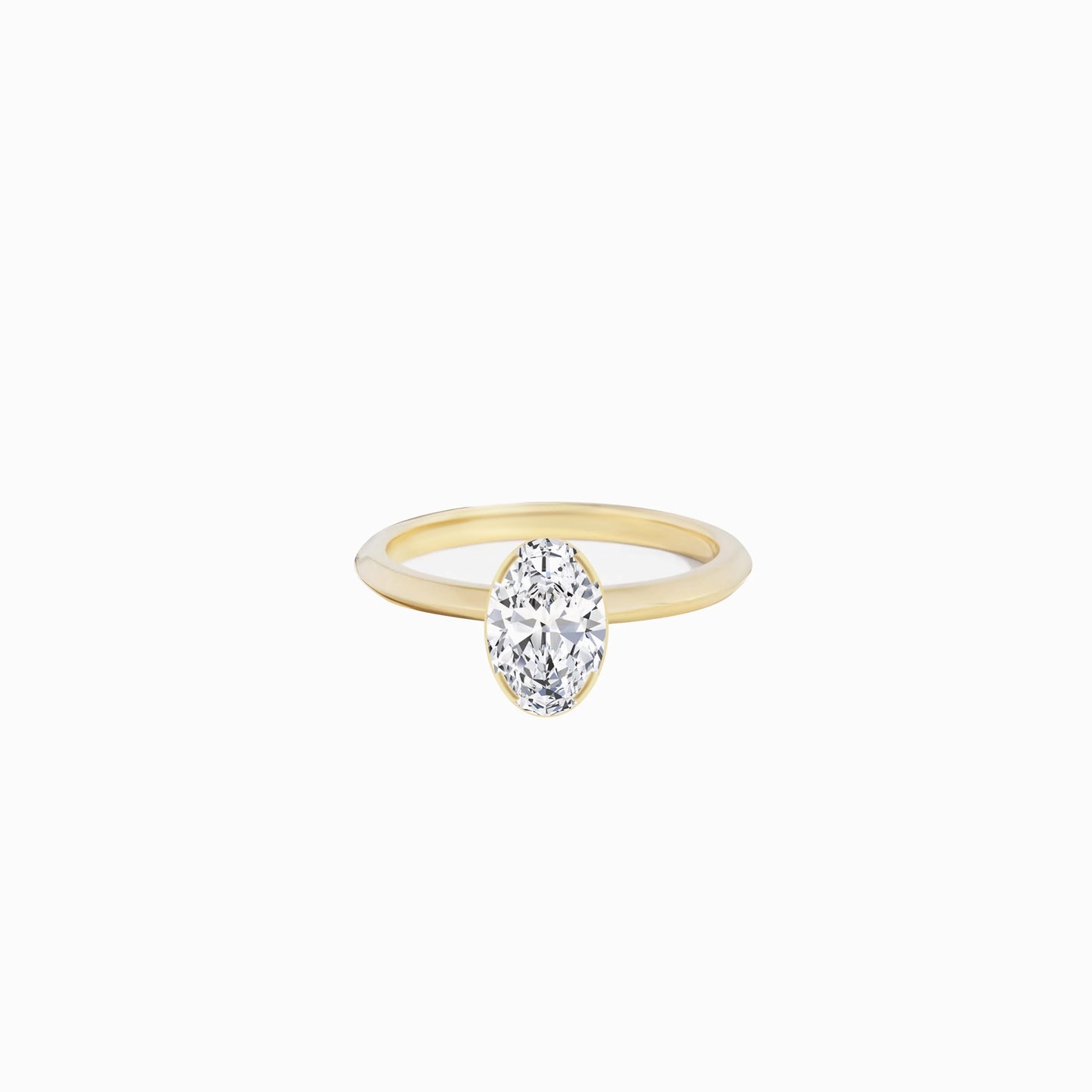 Oval Cut Diamond Ring Gold | PURE