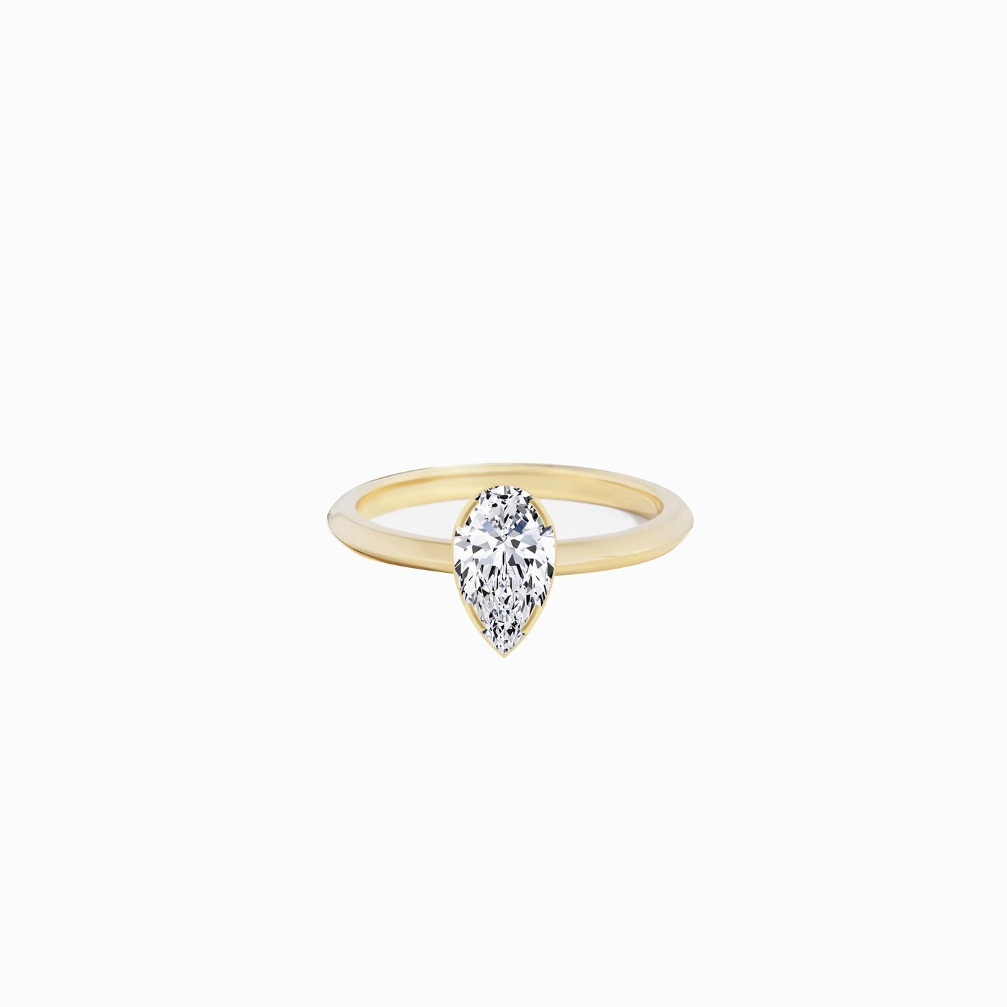 Pear Cut Diamond Ring Gold | PURE