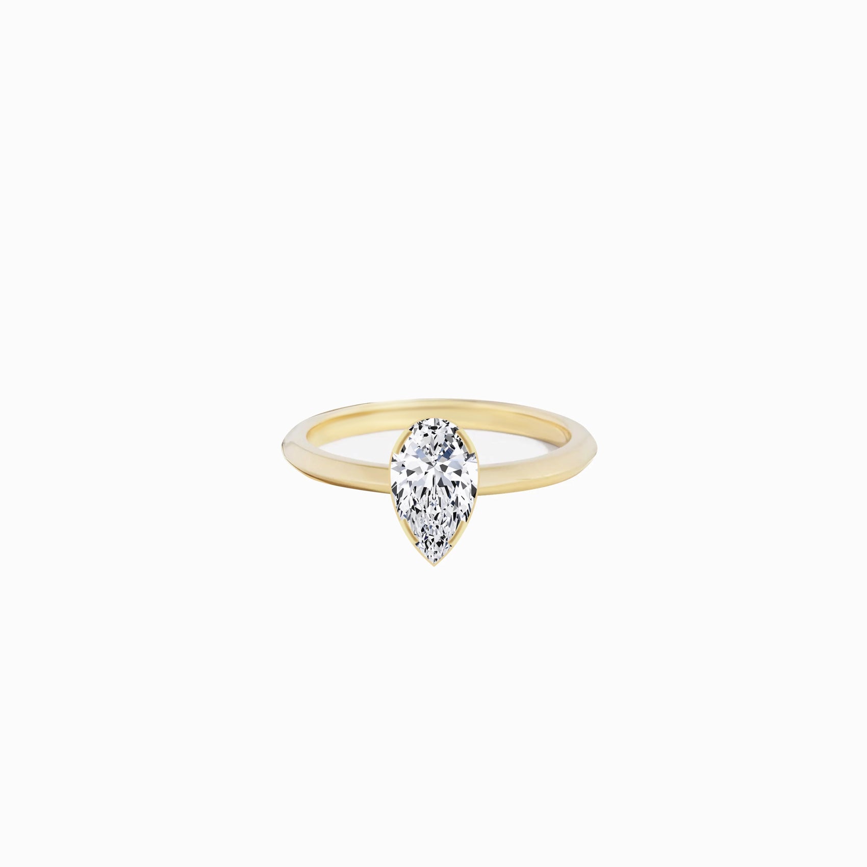 Pear Cut Diamond Ring Gold | PURE