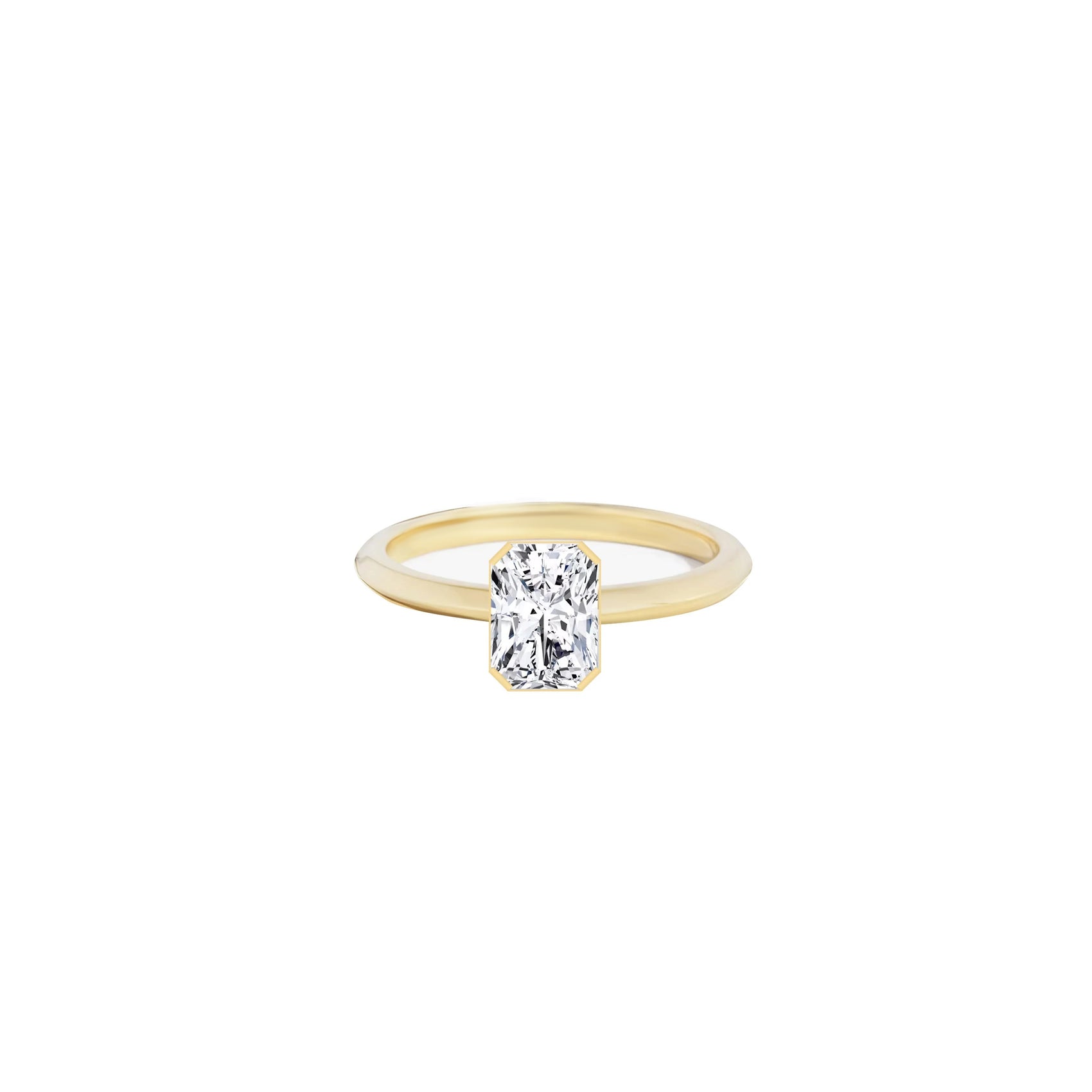 Emerald Cut Diamond Ring Gold | PURE