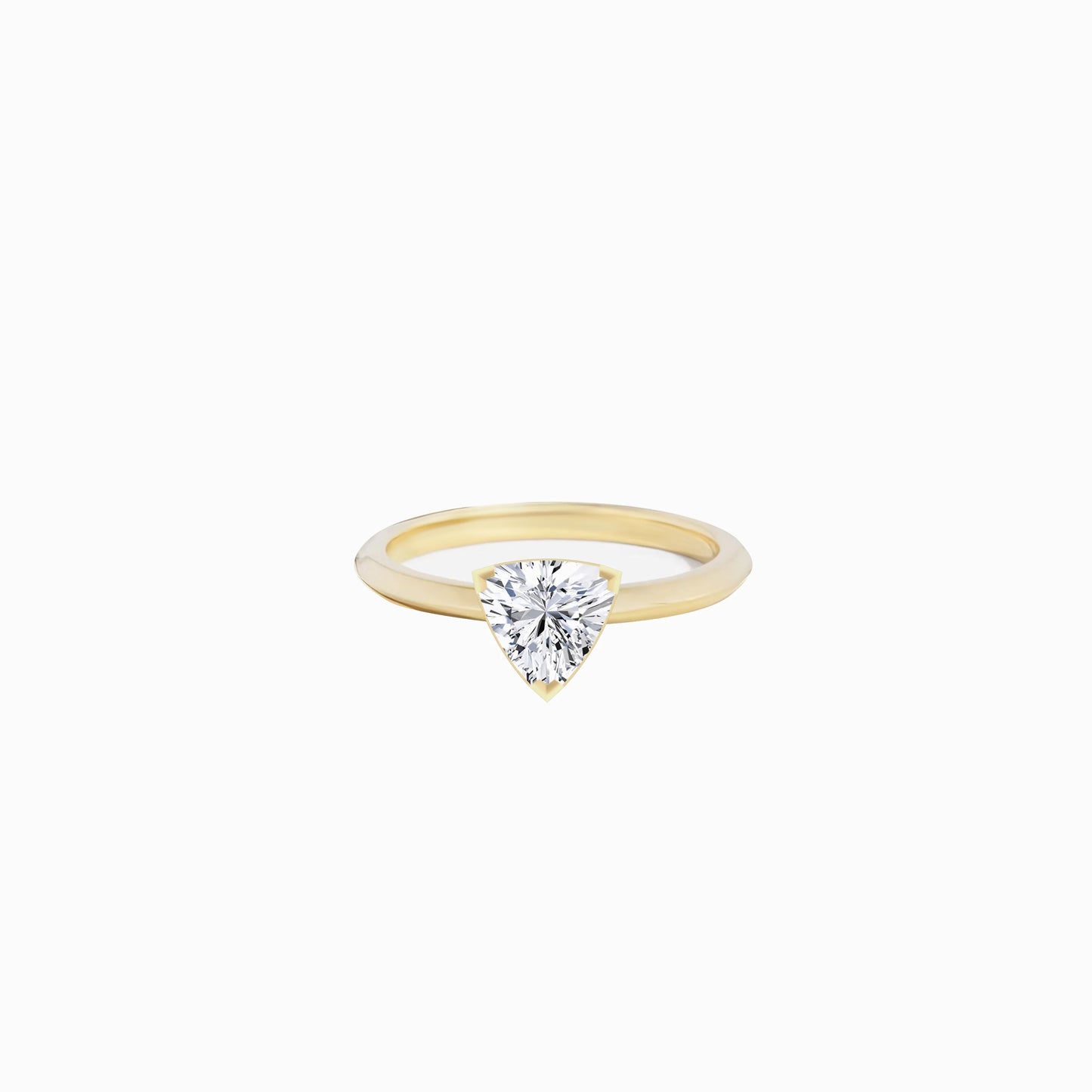 Trillion Cut Diamond Ring Gold | PURE