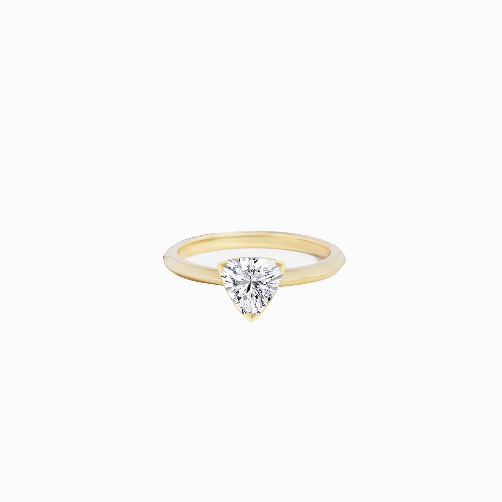Trillion Cut Diamond Ring Gold | PURE