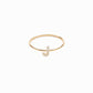 J Line Initial Letter Pavé Lab Diamond Ring 14K  Solid Gold