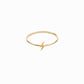Lightning Bolt Line Ring 14K  Solid Gold