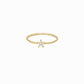 Star Line Pavé Diamond Ring 14K Solid Gold