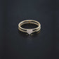 Heart Pavé Lab Diamond Ring 14K Solid Gold