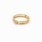 Heart Pavé Diamond Ring 14K Solid Gold