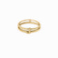 J Initial Letter Ring 14K Solid Gold