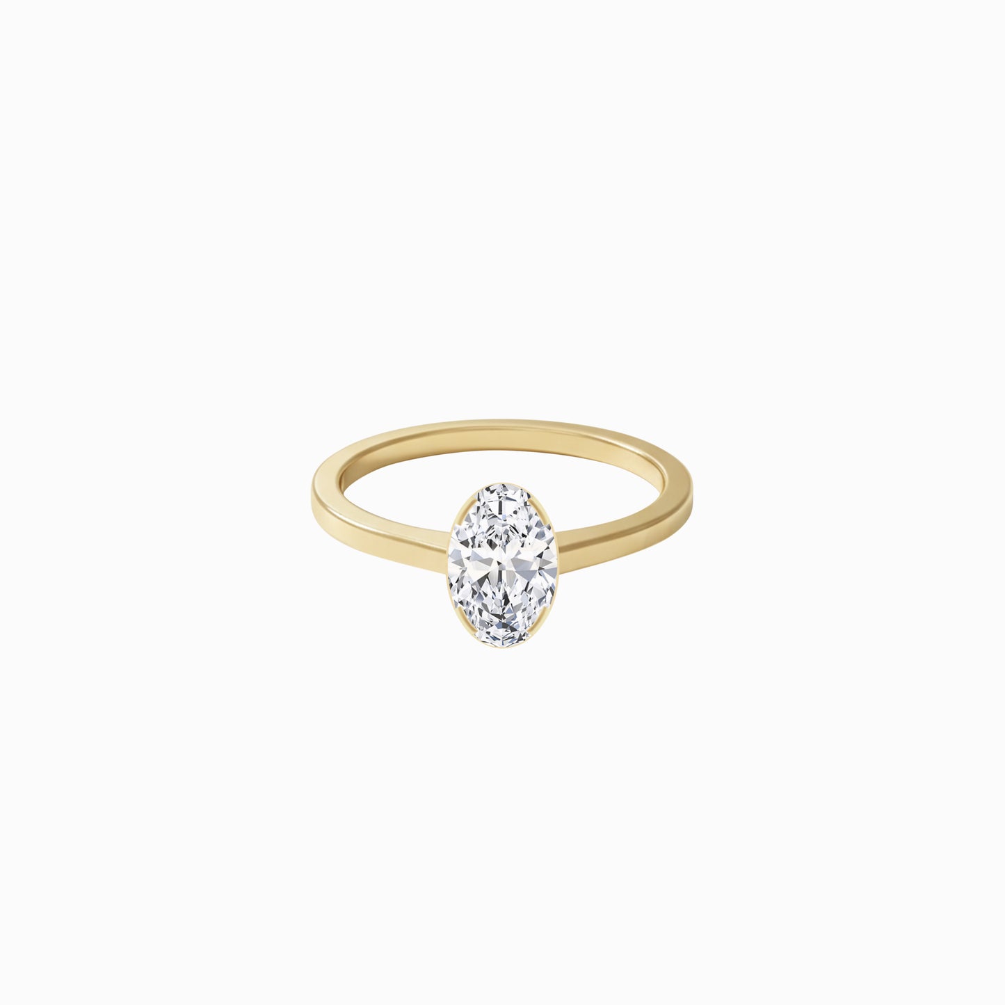 Oval Cut Diamond Ring Gold | REVE