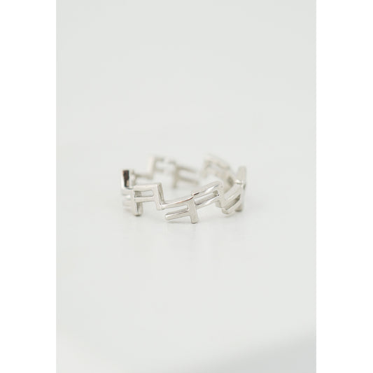 Korean Letter Laugh ㅋㅋㅋㅋ Ring Sterling Silver