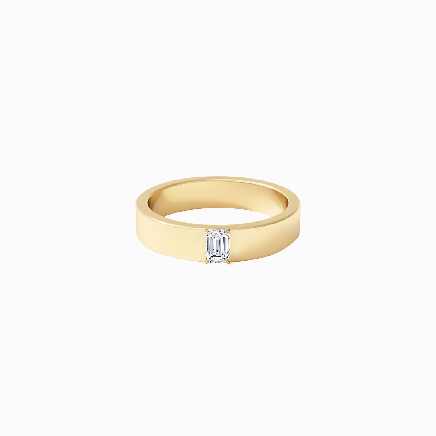 Emerald Cut Diamonds Ring Gold | MINE